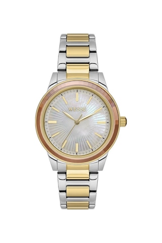 Wesse Wwl110804 Quartz Altın/metalik Gri 37 Mm Kadın Kol Saati