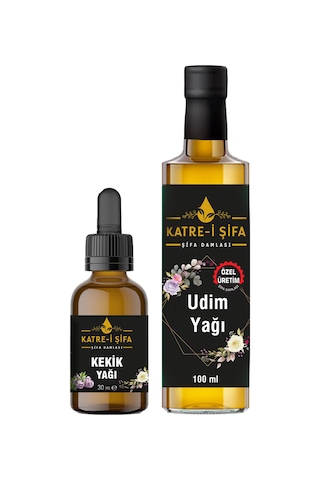 Katre-i Şifa Özel Üretim Saf Udim Yağı 100 ML + Kekik Yağı 30 ML