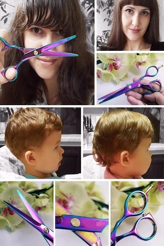 Rainbow Düz Uçlu Tek Vidalı Saç Kesim Makası 5.5 İnç Xlq576