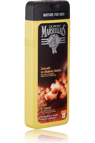 Le Petit Marseillais Men Serisi Zencefil ve Akdeniz Selvisi Duş Jeli ve Şampuan 400 ML