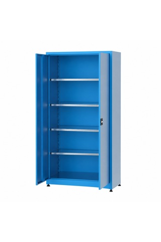 Galvanizli Metal Malzeme Dolabı Mavi
