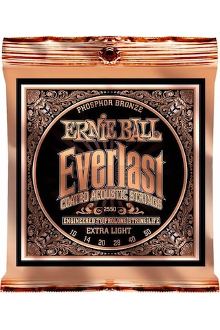 Ernie Ball 2550 Everlast Phosphor Takım Tel Akustik Gitar Teli 01