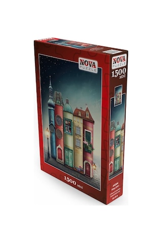 Nova Puzzle - 1500 Parça Fantastik Kitap Şehir Mini Puzzle