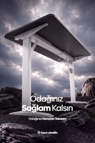 Firmus Dayanıklı Çalışma Masası - 180x80 - Antrasit
