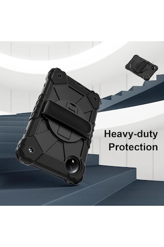 Xiaomi Redmi Pad Se 8.7 Inç Kılıf Askılı Yüksek Koruma Defender Standlı Case Kılıf