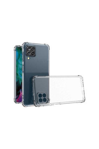Mobilteam Galaxy Uyumlu M33 Kılıf Kamera Korumalı Nitro Anti Shock Silikon - Renksiz Renksiz