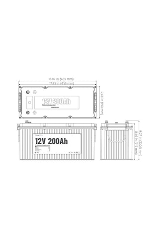 Pylontech 12v 200ah Lityum Akü Bluetooth Haberleşmeli Lifepo4