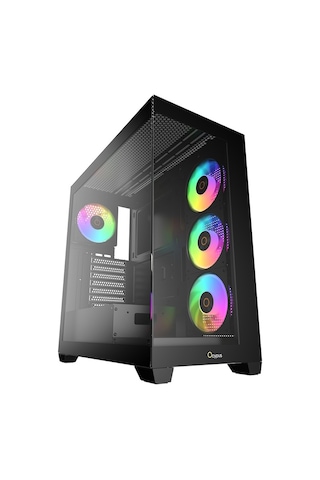Gamma C72 Siyah Argb Tempered Glass Delta P850 850w 80+ Bronze Atx 3.1 Usb 3.0 Atx Mid Tower Kasa