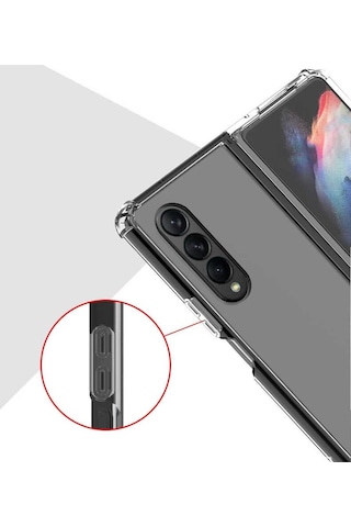 Galaxy Z Fold 3 Uyumlu Zore Nitro Anti Shock Silikon-renksiz Renksiz