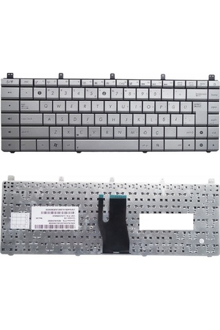 Asus N45 N45s N45sf N45sl N45sv Mp-11a23us-920 Uyumlu Klavye Gri Tuş Takımı Tuş Seti Türkçe