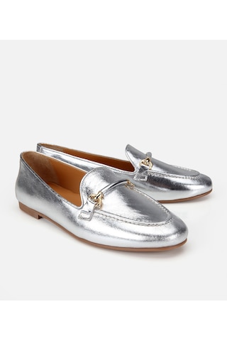 Hotiç Kadın Deri Lame Metalik Klasik Loafer 01ayh321350a210 01ayh321350a210