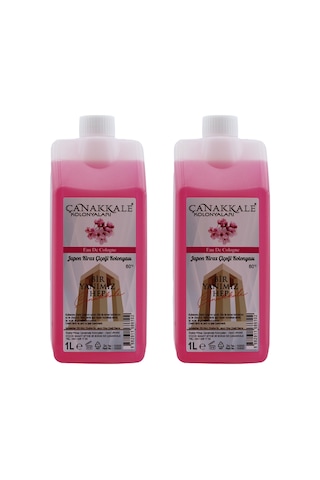 Çanakkale Kolonyaları Japon Kiraz Çiçeği Bidon Kolonyası Korumalı Kapak - Yeni Model 2 x 1 L