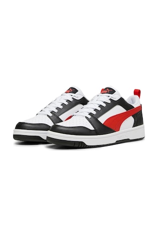 Puma Rebound V6 Low Sneaker Beyaz - Kırmızı