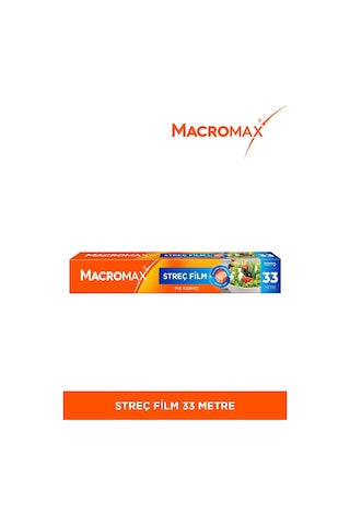 Streç Film 33 Metre, Pvc Içermez, Standart Boy Gıdaları Taze Tutan Streç Film