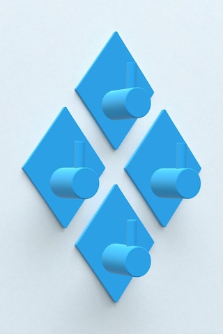 4'lü Askılık Havlu Askısı, Bornoz Askısı, Kapı Arkası, Duvara Monte, Dayanıklı Malzeme, Siyah 87 Siyah