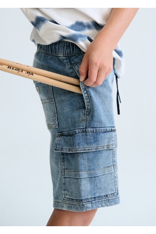 Mayoral Erkek Çocuk Kargo Denim Bermuda Şort Mavi - 066218