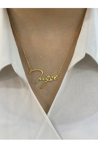 Zümrüt Sarraf 14 Ayar Altın Isimli Bayan Kolye N11.47472