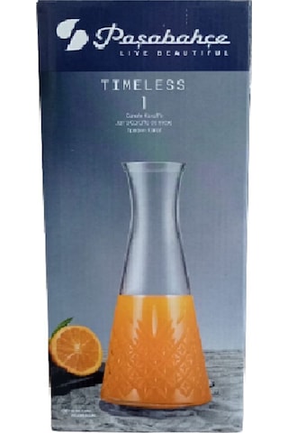 Tımeless Kapaksız Karaf Şişe Sürahi 940 Cc Limonata Süt Su Şişesi 80402