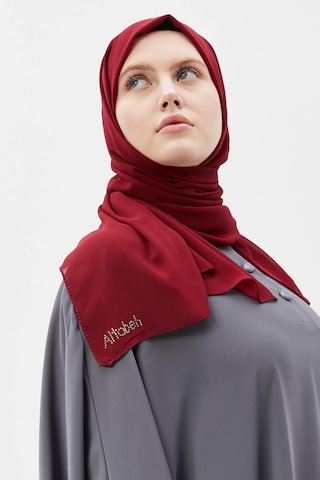 Altobeh Düz Şifon Şal Bordo