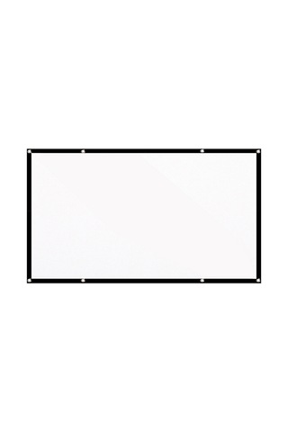 Youmex 120 İnç 16:9 Beyaz Foldable Sehpalı Projeksiyon Ekranı, Portatif, Izsiz, Polyester Materyal, 8 Delikli, Askı Ve Taşıma Çantası Dahil