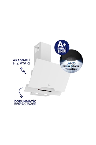 Ferre SC406-WFA+D064-SA 2'li Döküm Izgara Ankastre Set Beyaz