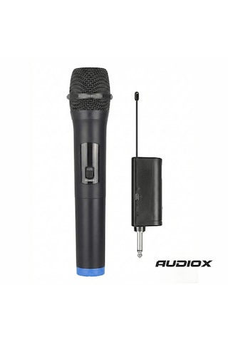 Audıox Tm-100 Şarjlı Uhf Telsiz El Mikrofonu Kablosuz Mikrofon, 6.35 Mm Jak Alıcılı, 3.5 Mm Uyumlu, Sahne, Karaoke, Sunum Ve Anons Uyumlu