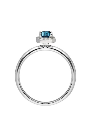 Sirius Pırlanta Ve Emerald Cut London Blue Topaz Yüzük 0831R0034