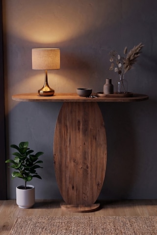 Dresuar Modern Dekoratif Antre Konsolu Giriş Hol Koridor Salon Konsol Masası 7032 Atlantik Çam Çok Renkli