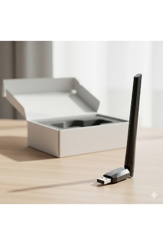 Wi-fi 6 Usb Kablosuz Ağ Adaptörü 1200mbps Hız Harici Antenli Pc & Laptop Uyumlu Kolay Kurulum