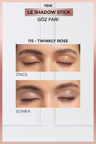 L'Oréal Paris Le Shadow Stick Göz Farı 115 Twinkly Rose