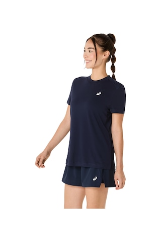 Asics Court Ss Top Kadın Blue Kısa Kollu Tshirt 2042a371-400 Mavi