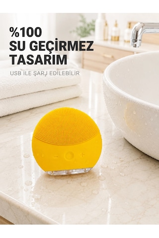 Titreşimli Silikon Yüz Temizleme Cihazı Ayarlanabilir Yoğunluk Su Geçirmez