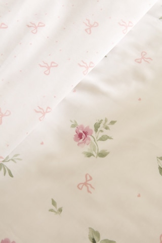 Kaşmir Home Pure Lov %100 Pamuk Çift Kişilik Nevresim Takımı Rose Rose