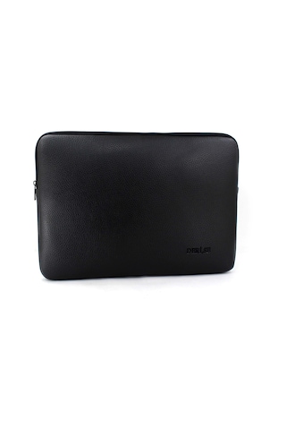 Siyah Renk Büyük Boy 15,6 İnç Macbook Kılıf Ve Laptop Çantası Siyah