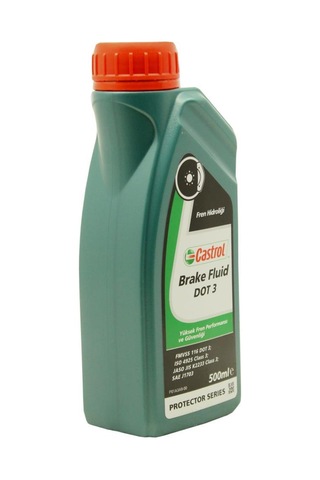 Castrol Brake Fluid Dot 3 500 Ml Fren Hidrolik Sıvısı 4 Adet