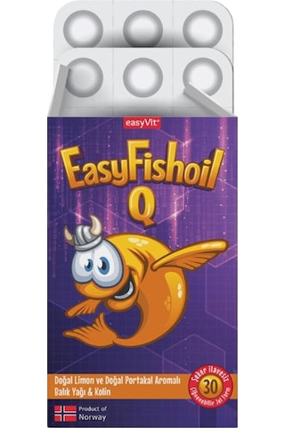 Easyfishoil Q 30 Çiğneme Tableti 3 Adet