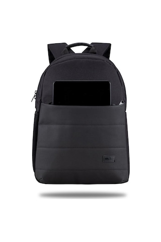 Classone Mila BP-TX100 Serisi 15.6" Su Geçirmez Notebook Laptop Apple Uyumlu MacBook Sırt Çantası Siyah