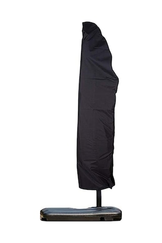 Aubyhe 9-13 Ft Kasa Kollu Şemsiye Kılıfı, Siyah, Zipli Ve Çekmeceli, Yağmur Ve Rüzgar Direnci, Uv Koruma, 210 Oxford Kumaşı