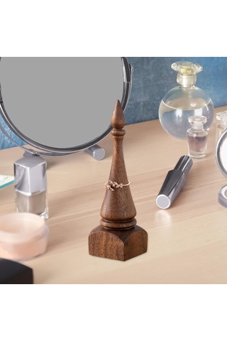 Homyl Halka Teşhir Tezgahı Düğün Hediyesi Için Ahşap Koyu Kahverengi Çok Renkli