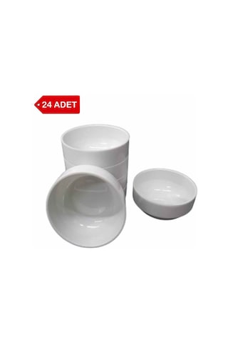 24 Adet - 12cm Melamin Çorba Kasesi, Cacık, Meze, Komposta
