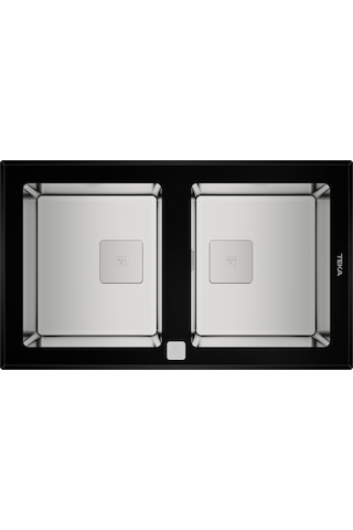 Teka Diamond Rs15 2B 86 (Wst Black) Tek Hazne Ve Tek Damlalıklı Cam Eviye - Tek Hazne Ve Tek Damlalıklı Cam Eviye - 115030017