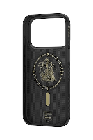 İphone 17 Pro Uyumlu Kılıf M-safeli Karbon Fiber Benks Armoredge Air Navigator Kevlar Kapak Siyah