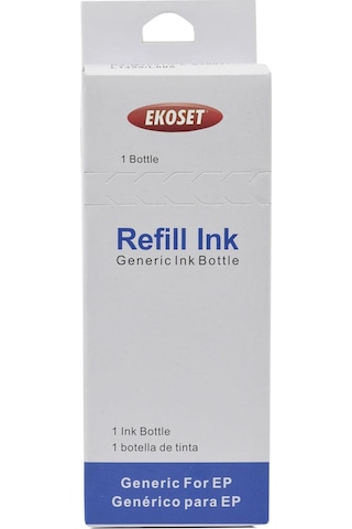 Ekoset Epson Workforce M105 Uyumlu Siyah Mürekkep 140 ML