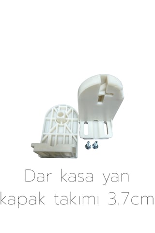 Zebra & Stor Perde Yan Kapak Takımı 3.7cm Dar Krem