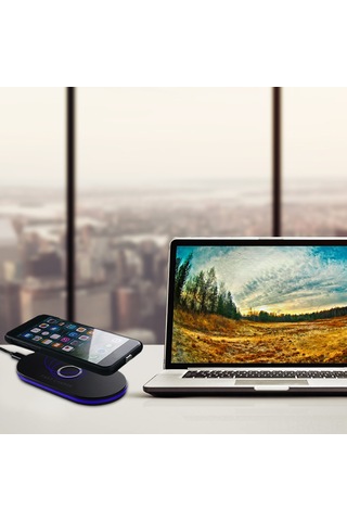 Honmex 5w/10w Hızlı Kablosuz Şarj Aleti, Qi Protokolü, Aşırı Akım Ve Voltaj Koruması, Siyah, Cep Telefonları İçin