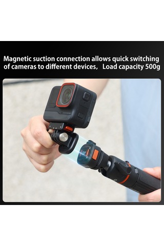 Skycity Vrıg Ac14 Claw Mini Manyetik Hızlı Çıkartma 1/4 Taban + Gopro Üst Kapak - Manyetik Kilitleme Teknolojisi, 500g Yük Kapasitesi, Tripod Uyumlu