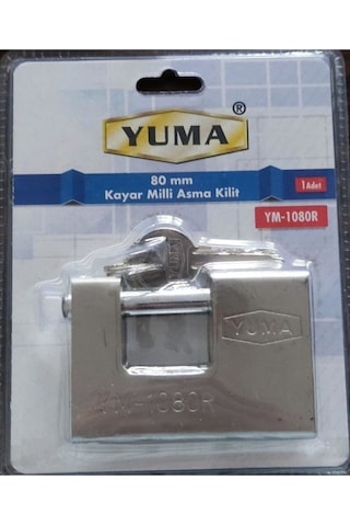 Yuma Ym 1080r Kayar Milli Asma Kilit 80 Mm Yuma Ym 1080r Kayar Milli Asma Kilit 80 Mm