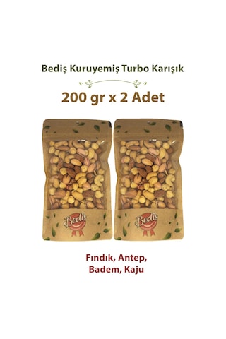 Bediş Naturel Turbo Karışık 200 Gr X 2 Adet 200 G