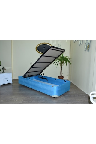 Bengimobilya Baza Taytüyü Turkuaz Model Silinir Kapitone Başlık Metal Transm