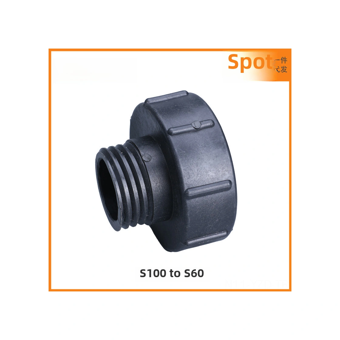 Yuntech01 Ibc Tankı Valf Adaptörü S100'den S60'ye Dönüştürücü 3" X 2" Kalın Işınlı Ağır Tip Dn100 Kelepçe Valf Bağlantı Parçası 205g